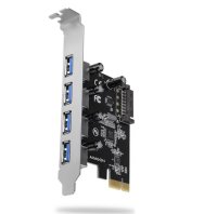 Axagon PCIe Adapter 4x USB3.0 UASP VIA - PCI-Express