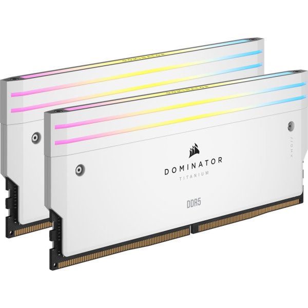 32GB (2x16GB) Corsair DDR5 6000 C30 Dom Titanium RGB K2, weiss