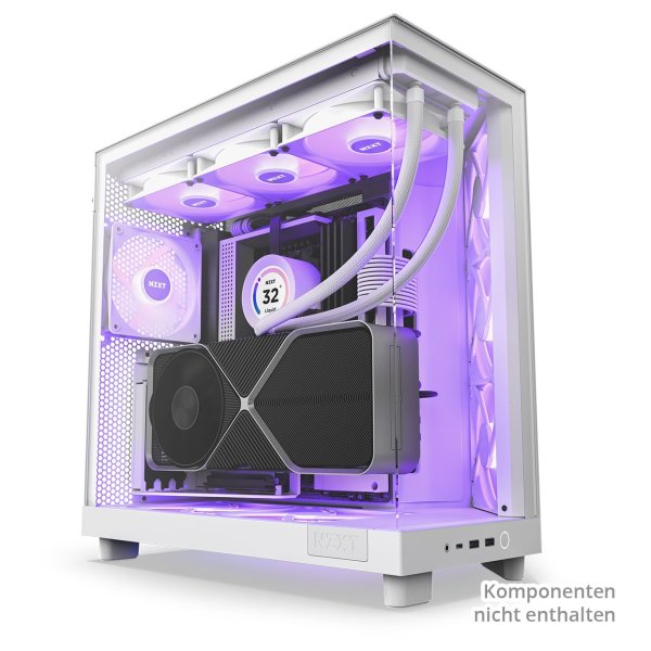 NZXT H6 Flow RGB weiss Midi Tower  weiss